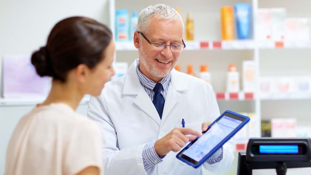 Pharmacy tablet Screen